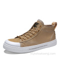 Hoge casual herenschoenen van polyester mesh